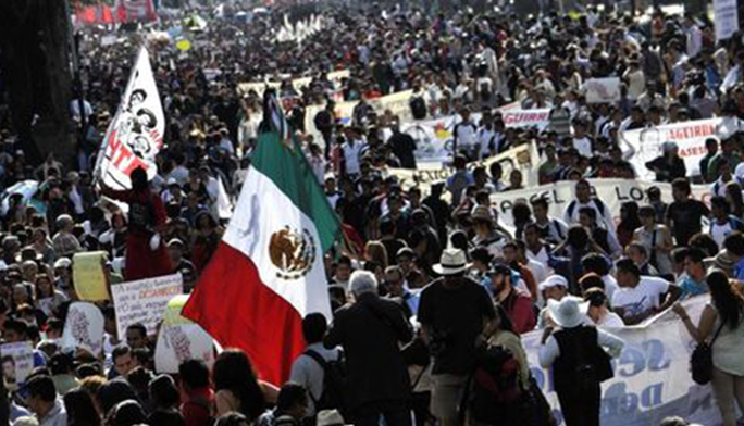 Tres marchas, distintas protestas en la CDMX Tres marchas, distintas protestas en la CDMX