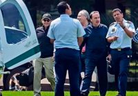 Gamboa utiliza helicóptero oficial para ir a jugar golf